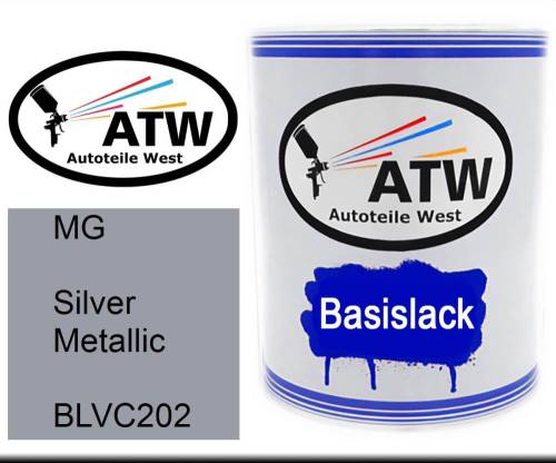 MG, Silver Metallic, BLVC202: 1L Lackdose, von ATW Autoteile West.